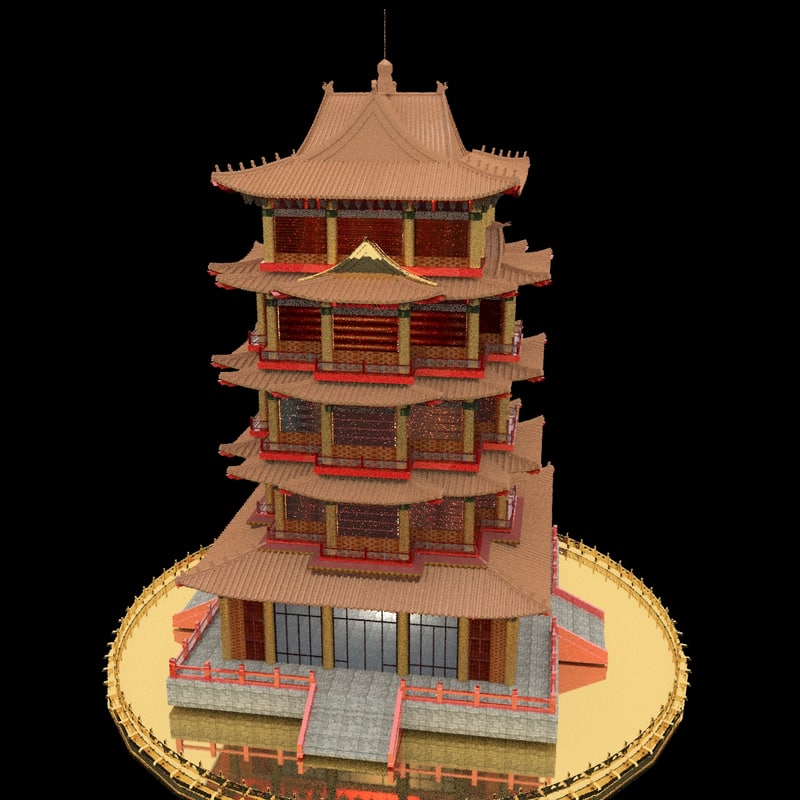 3D model chinese tower - TurboSquid 1246499