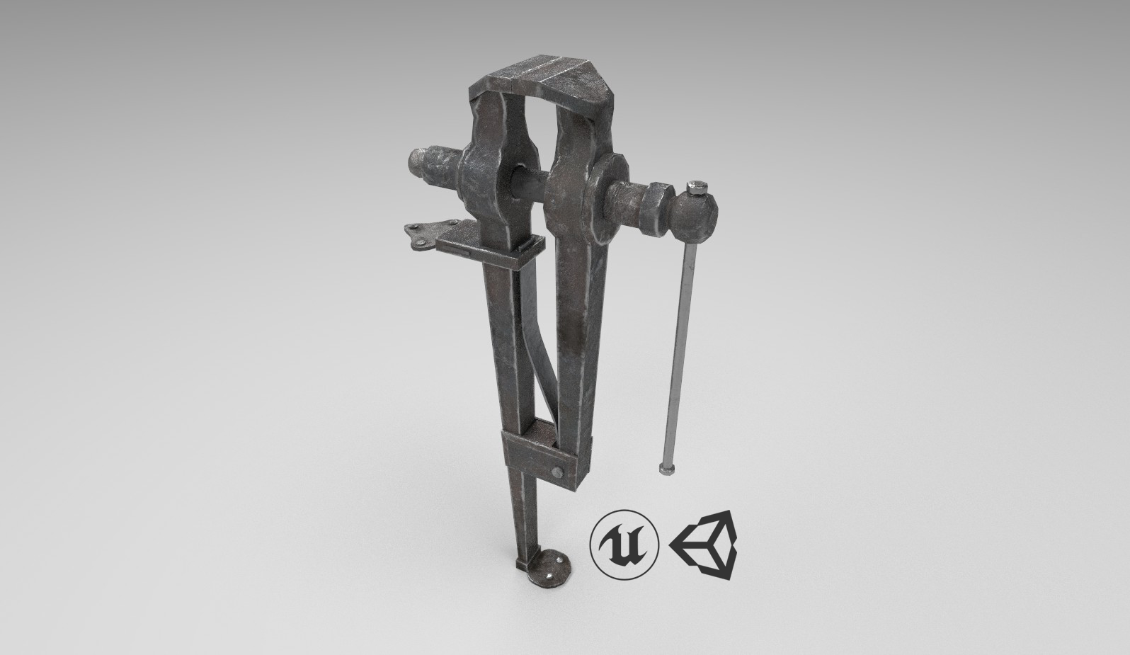 3D medieval leg vise - TurboSquid 1246720