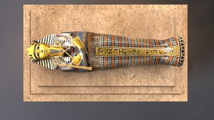 hd tutankhamun sarcophagus model