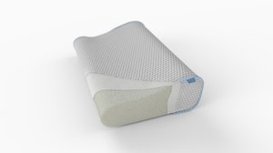 foam pillow layers 3D