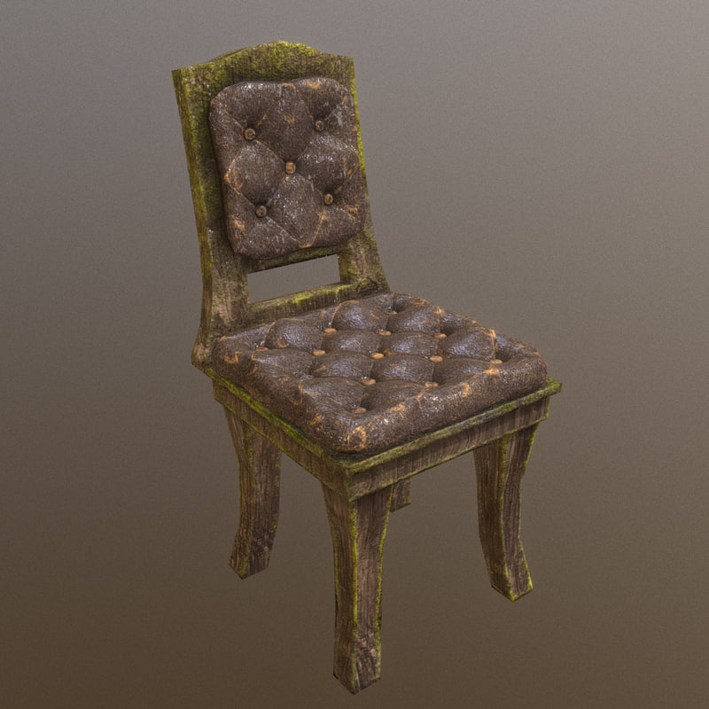 3D chair horror model TurboSquid 1246887