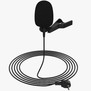 lapel microphone 3D