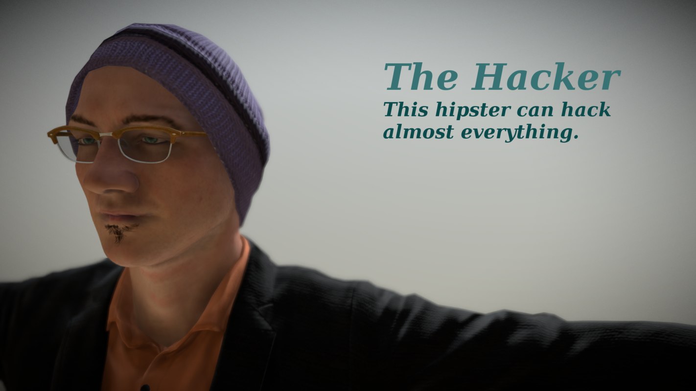 modelo 3d Libre - The Hacker - Realistic Game Ready Human Character ...