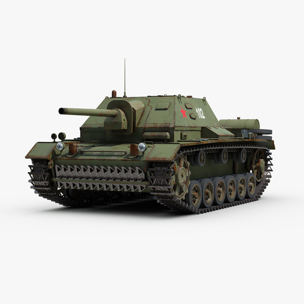 3d model ww2 soviet su 76i