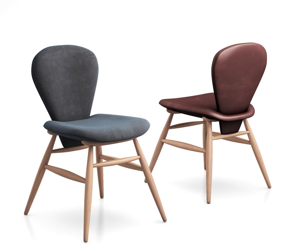 Attic Leather And Upholstered Dining Chair By West Elm