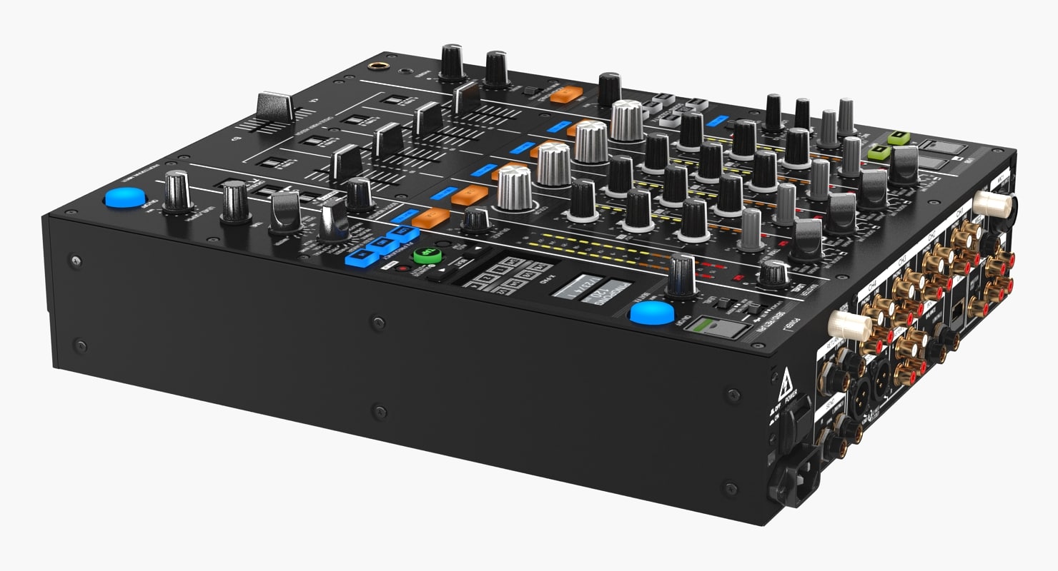 3D digital dj mixer model TurboSquid 1247253