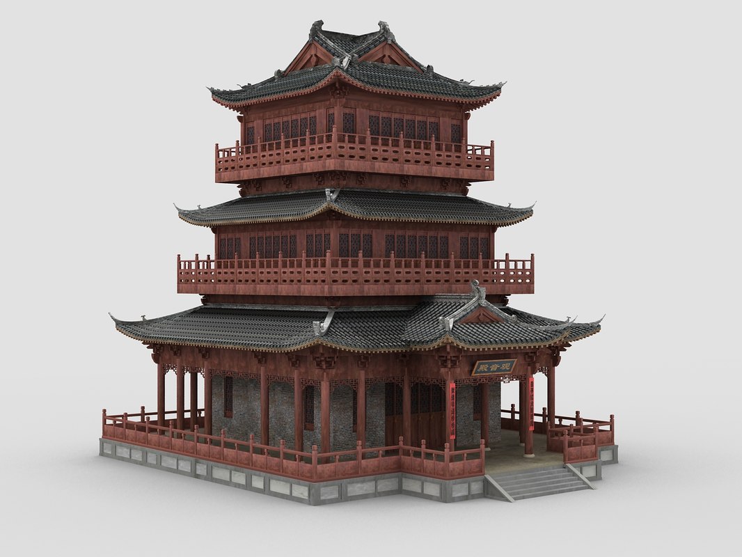 Chinese building 3D TurboSquid 1247276