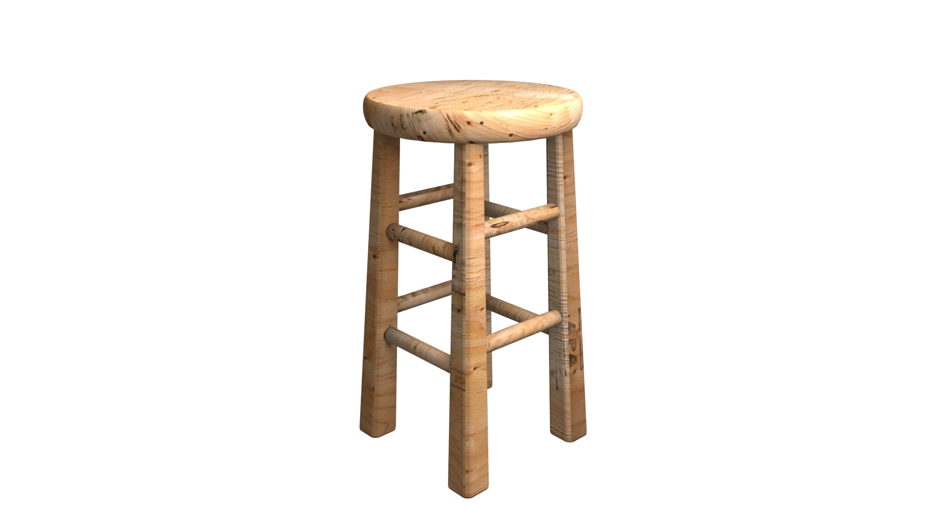 木凳3d模型