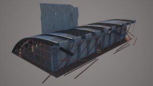 convention center destroyed 3D model