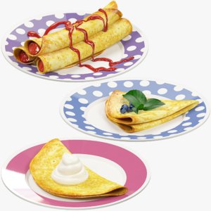 pancakes plate v2 3D model