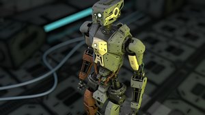 3D model robot rigged