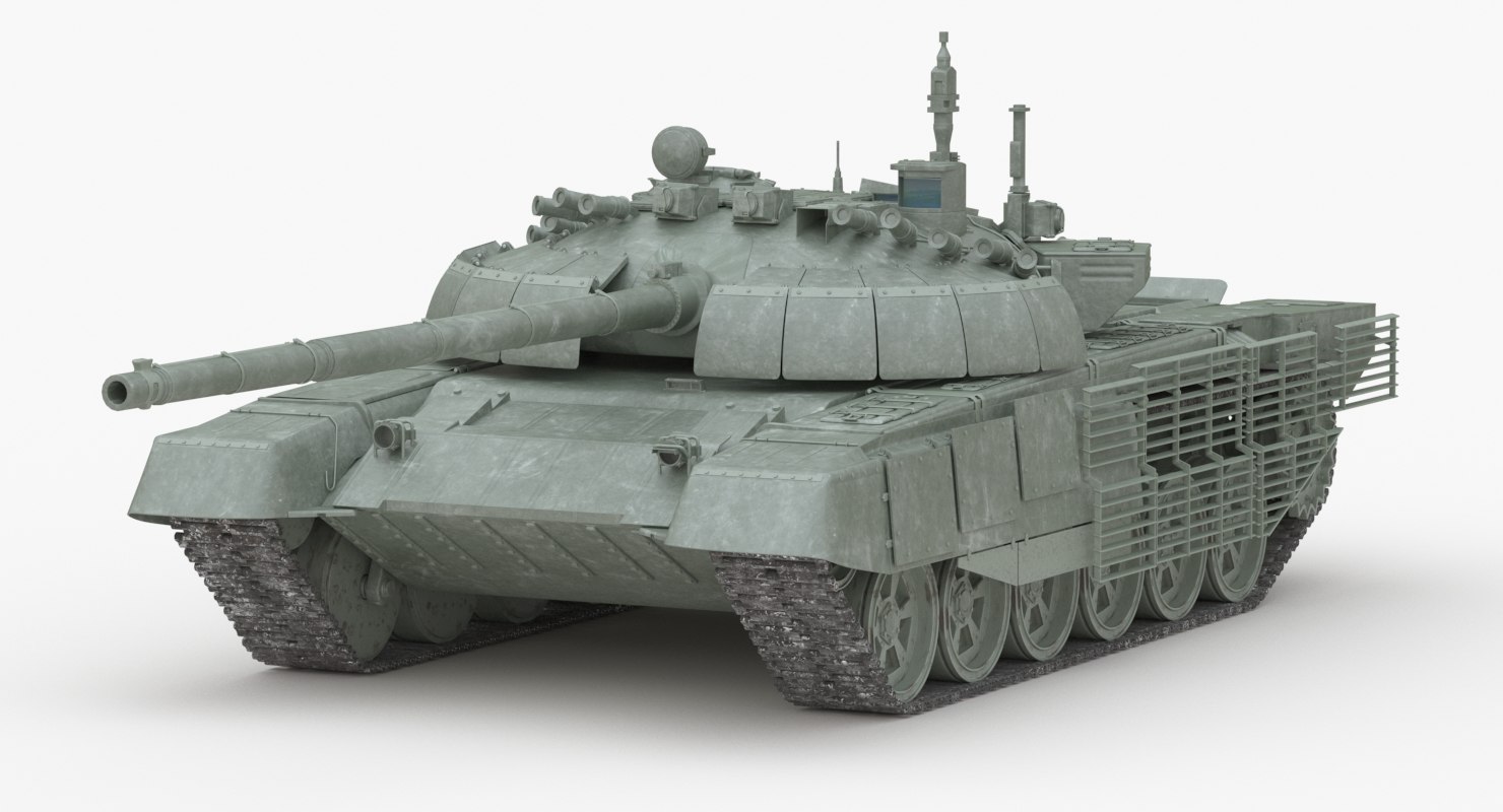 t-72b2 rogatka battle tank 3d model