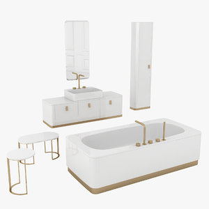 3D bathroom set tailor model