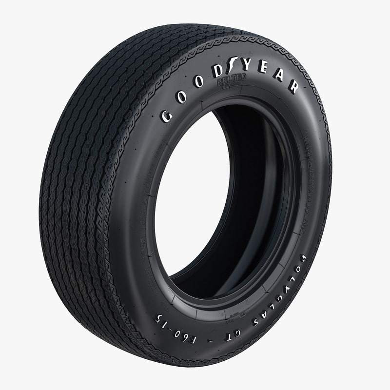 Goodyear polyglas tire model TurboSquid 1257613