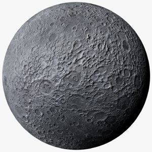 3D photorealistic moon model