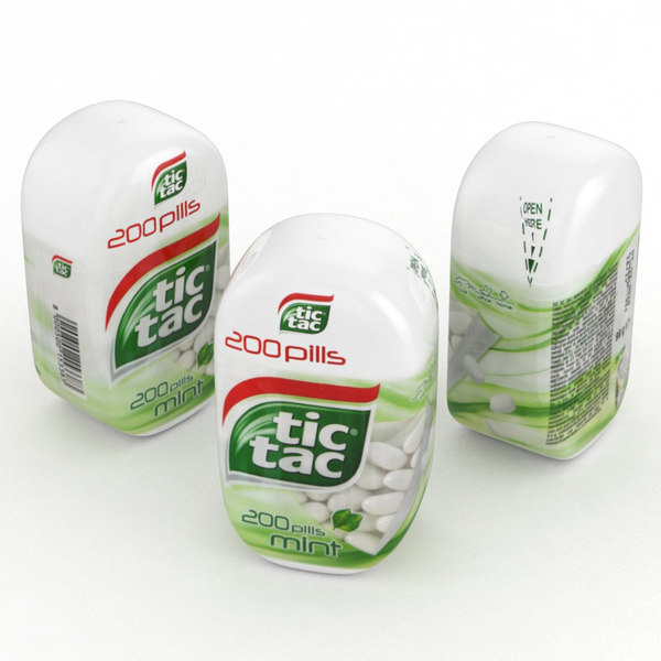 3D model tic tac mint 200