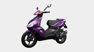 motorcycle violet 3D model