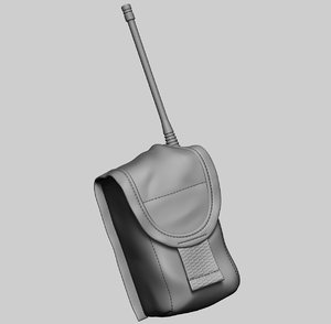 3D radio pouch model