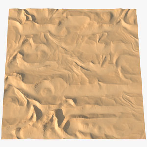3D sand dunes model
