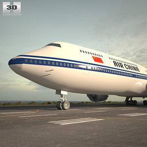 3D boeing 747 8i model