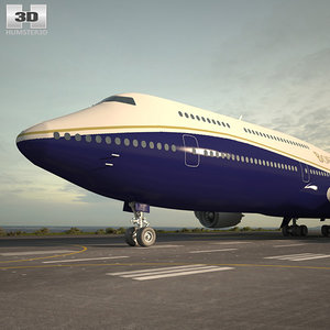 boeing 747 8i 3D model