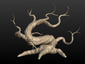 3D spooky tree