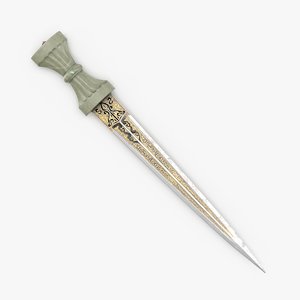 ottoman dagger knife 3D
