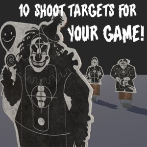 shoot target 3D model