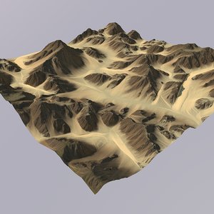 3D terrain games maps model