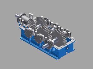 speed gearbox reducer 3D model
