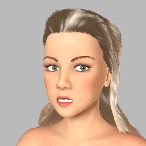realistic skin 3D model