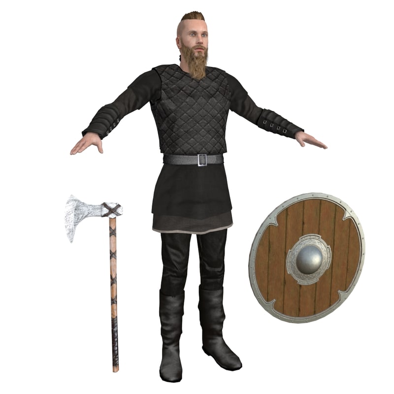 3D model viking rigging man TurboSquid 1259493