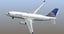 3D boeing 737-700 airliner united