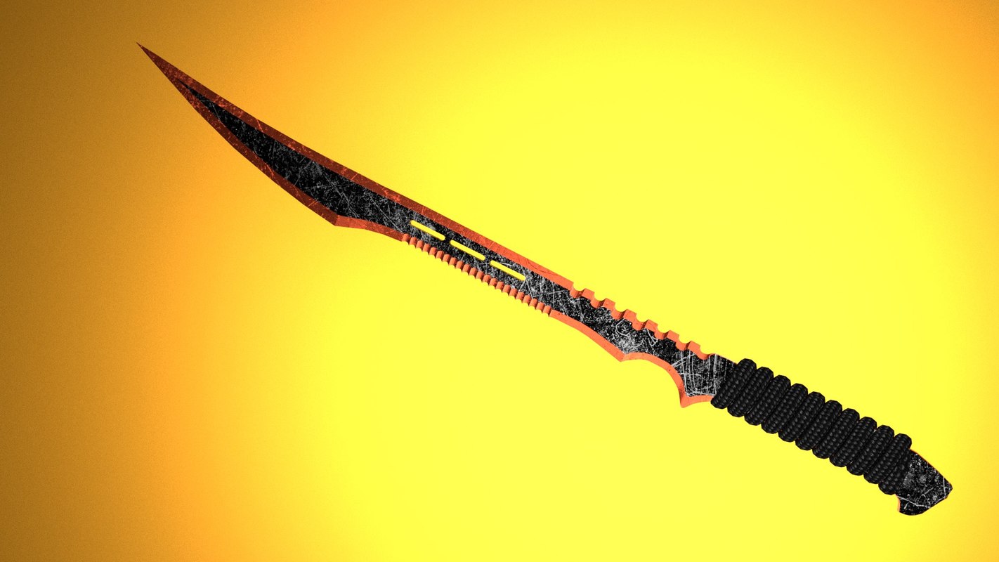 3D model ninja sword TurboSquid 1259700