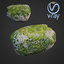 mossy stones b 3D