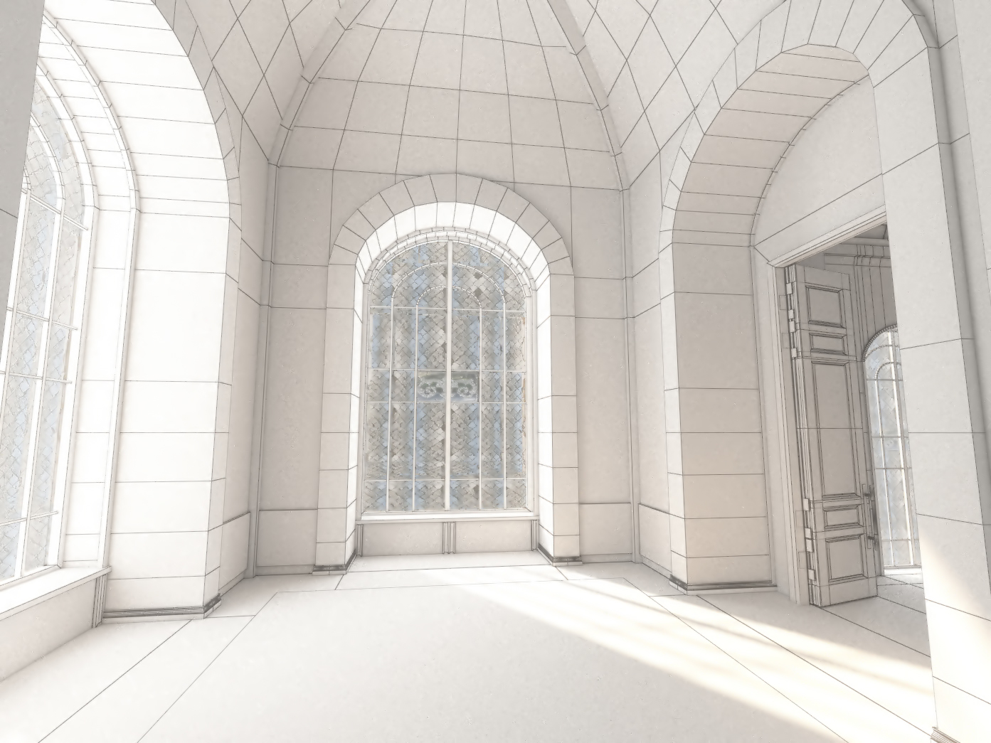 3d Interior Castle Pbr Museum Architecture Model - Turbosquid 1259793