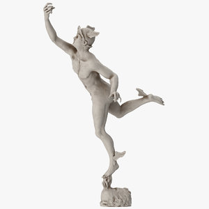3D mercury statue