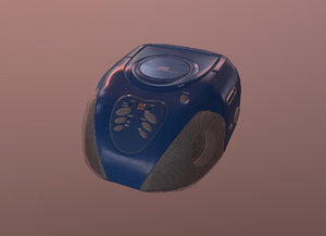 stereo boombox 3D model