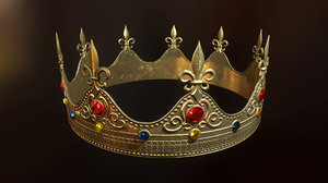 king crown pbr ready 3D model