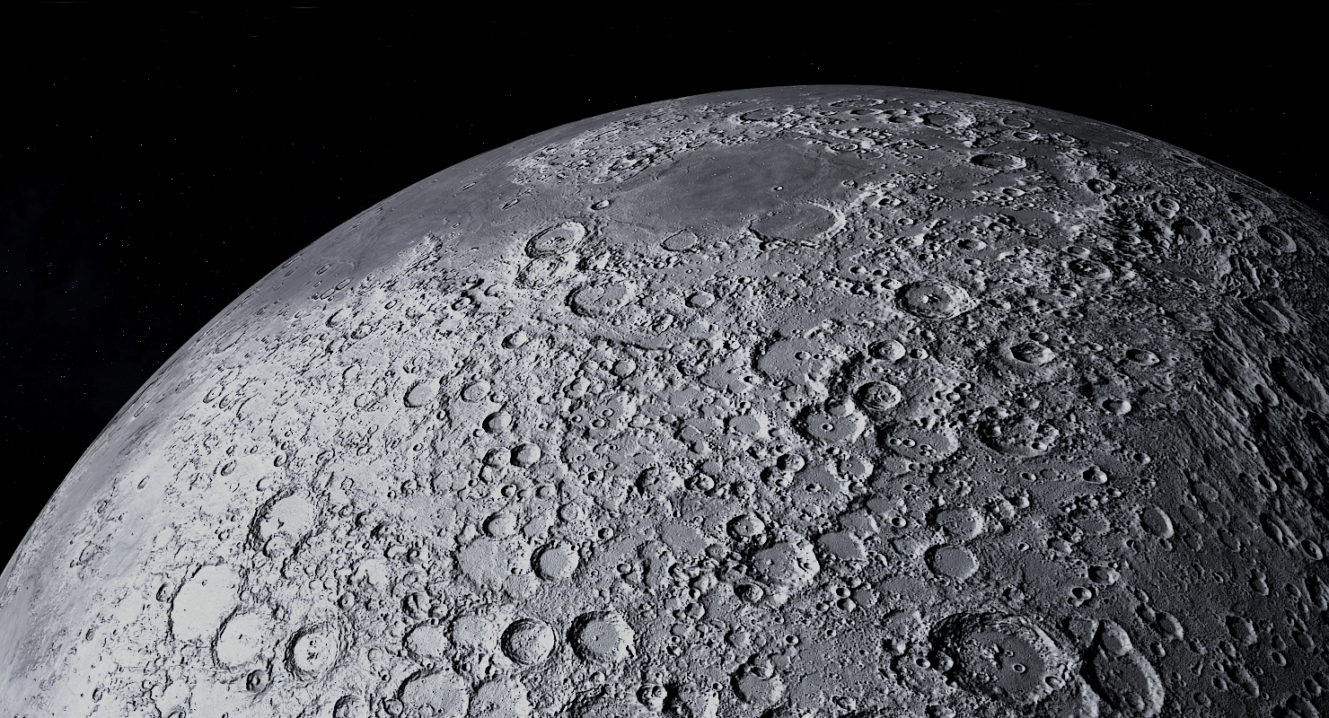 月球表面 全景图图片