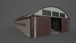 3D old hangar