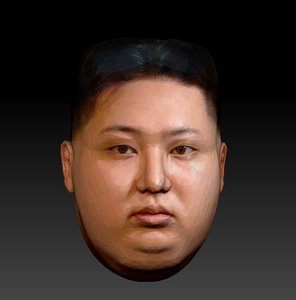 kim head 3D model