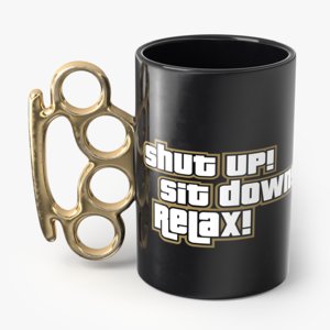 knuckle mug 3D model