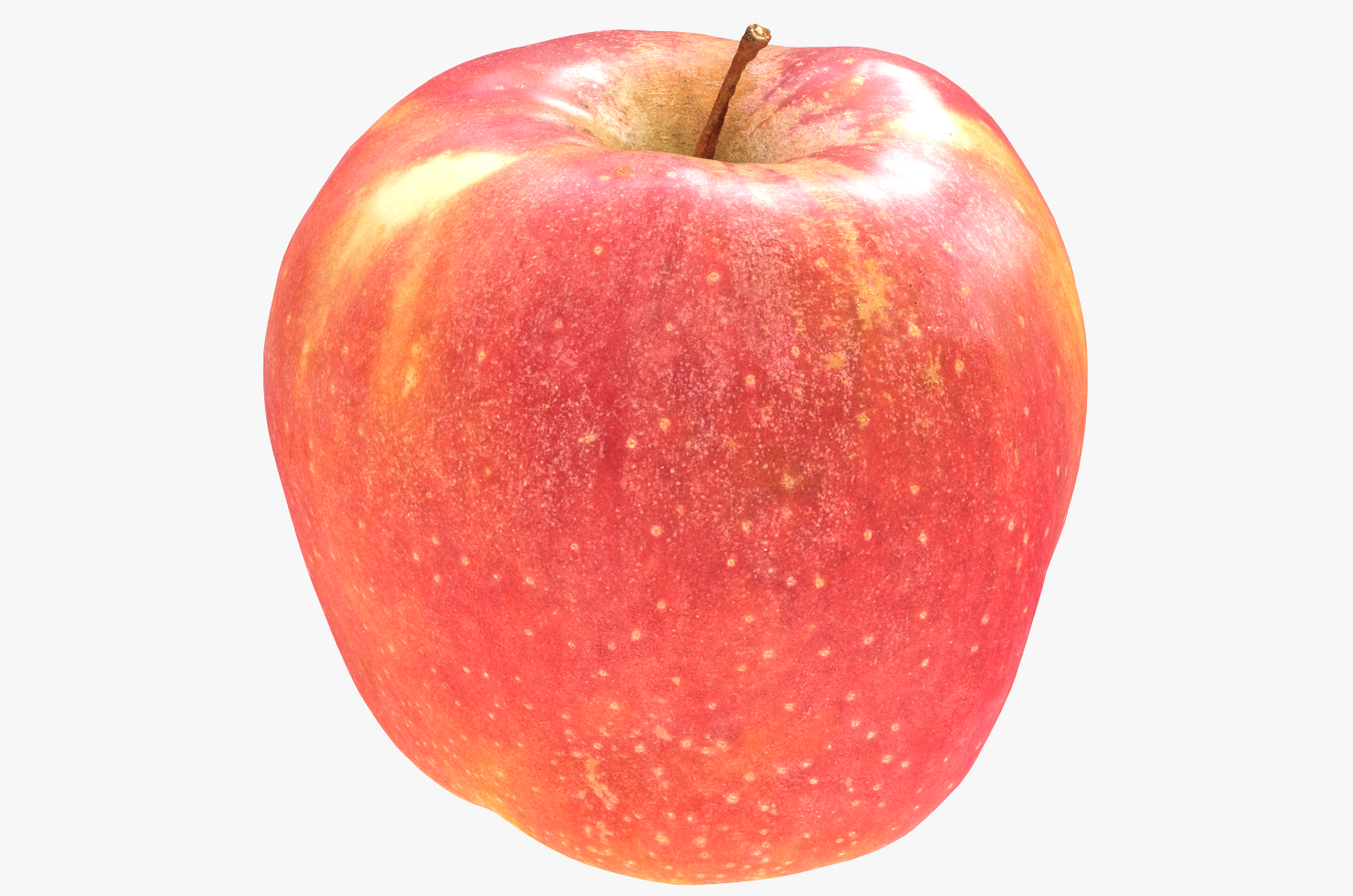 低/高聚大红苹果scaned3d模型