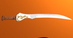 fancy sword blade model