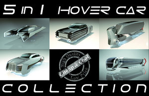 3D 5 1 cool hover car