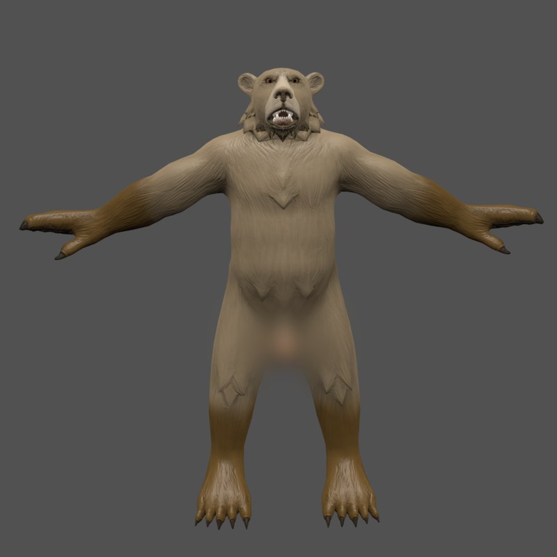 Nsfw Adult Bear Character Model Turbosquid 1260985 