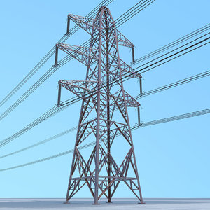 electrical transmission tower 3D model
