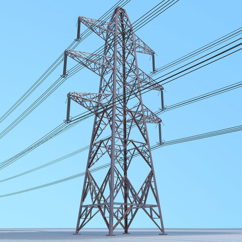 Electrical transmission tower 3D model TurboSquid 1261077