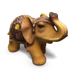 3D elephant statue
